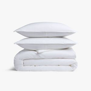 Parachute - Full/Queen Relaxed Linen Duvet Cover & Sham Set Wh White